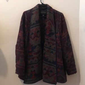 Patterned Plus Size Jacket